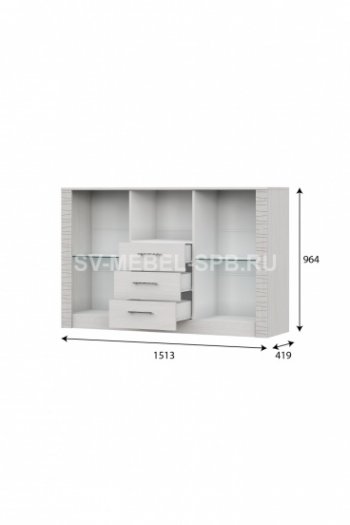 Комод-витрина Гамма 20 (sv) в Нюрбе - mebel154.com