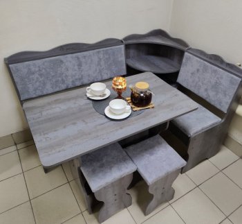 Кухонный уголок Миссия с полкой ткань в Нюрбе - mebel154.com