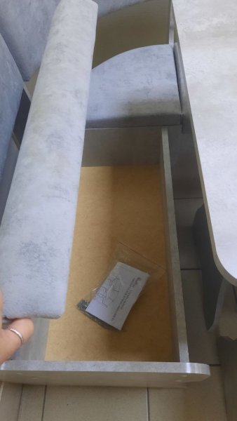 Кухонный уголок Миссия V велюр (цемент) в Нюрбе - mebel154.com