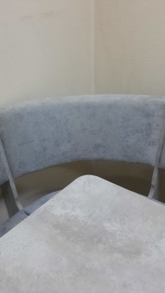 Кухонный уголок Миссия V велюр (цемент) в Нюрбе - mebel154.com