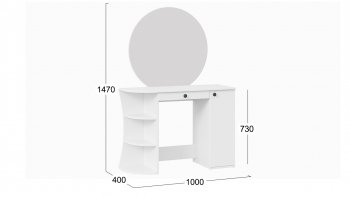 Стол туалетный «Соло» Тип 1 в Нюрбе - mebel154.com
