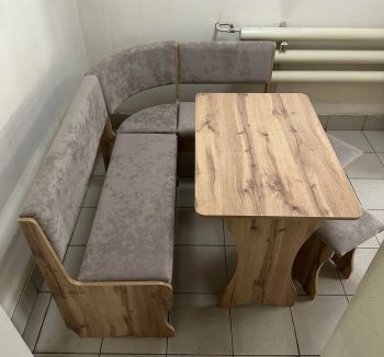 Кухонный уголок Миссия V велюр (дуб вотан) в Нюрбе - mebel154.com