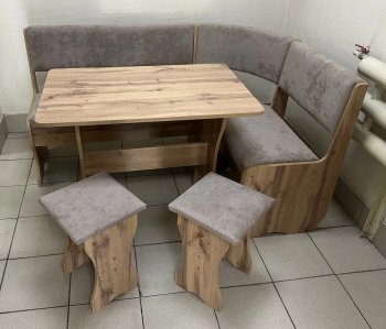 Кухонный уголок Миссия V велюр (дуб вотан) в Нюрбе - mebel154.com
