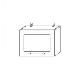 Гарда ВПГС 500 шкаф верхний горизонтальный со стеклом в Нюрбе - mebel154.com