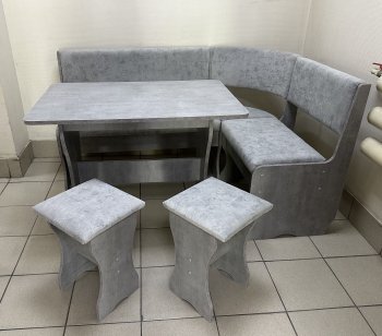 Кухонный уголок Миссия V велюр (сириус) в Нюрбе - mebel154.com