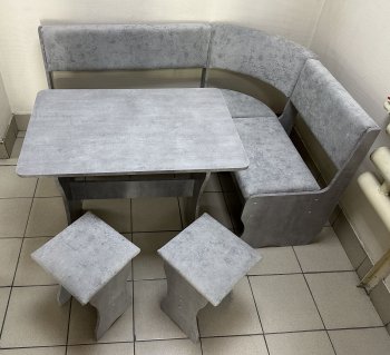 Кухонный уголок Миссия V велюр (сириус) в Нюрбе - mebel154.com