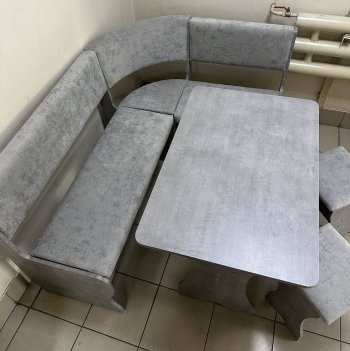Кухонный уголок Миссия V велюр (сириус) в Нюрбе - mebel154.com