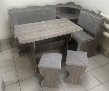 Кухонный уголок Миссия с полкой, ткань(локи) в Нюрбе - mebel154.com