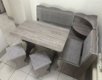 Кухонный уголок Миссия с полкой, ткань(локи) в Нюрбе - mebel154.com