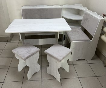 Кухонный уголок Миссия с полкой ткань в Нюрбе - mebel154.com