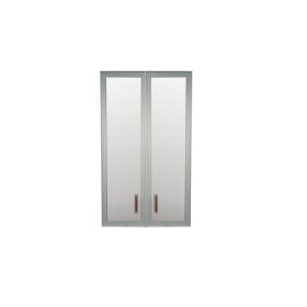 Комплект дверей Приоритет стекло в алюм. рамке К-981 (К-945, КФ-945) в Нюрбе - mebel154.com
