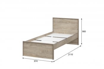 Кровать 0.9м Этна в Нюрбе - mebel154.com
