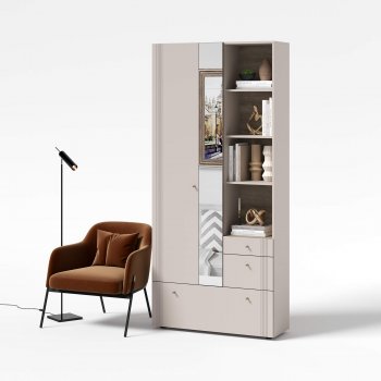 Вешалка с зеркалом Одетта (ВШ1) в Нюрбе - mebel154.com