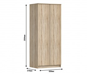 Шкаф 2-х дверный Кито СБ-2309 в Нюрбе - mebel154.com