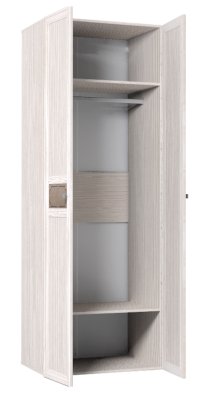 Шкаф для одежды 2-х дверный 54 Карина в Нюрбе - mebel154.com