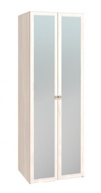 Шкаф для одежды 2-х дверный с зеркалом 54-2 Бриз в Нюрбе - mebel154.com
