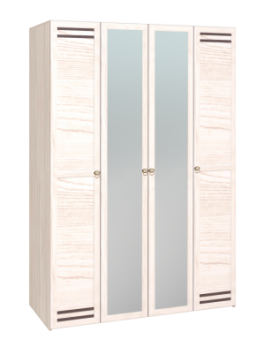 Шкаф для одежды 4-х дверный 555 Бриз в Нюрбе - mebel154.com