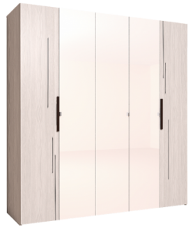 Шкаф для одежды 5-ти дверный 777 Майя в Нюрбе - mebel154.com