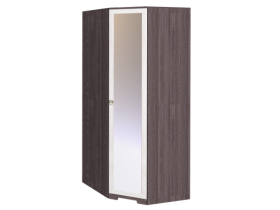 Шкаф для одежды угловой с зеркалом 10-2 Бриз в Нюрбе - mebel154.com