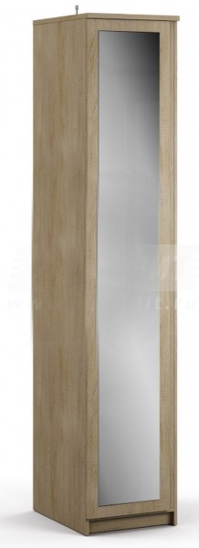 Шкаф однодверный с зеркалом Веста СБ-2260  в Нюрбе - mebel154.com
