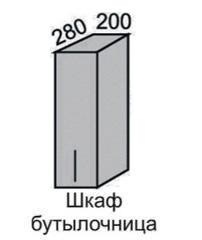 Шкаф верхний 720 ВШ 20 с дверцей Алеся Эконом в Нюрбе - mebel154.com