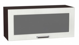 Шкаф верхний горизонтальный со стеклом Прага ШВГС 800 в Нюрбе - mebel154.com