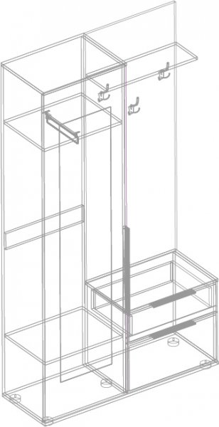 Прихожая Лео(велес) в Нюрбе - mebel154.com