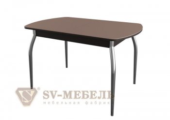 Стол обеденный раздвижной 2 (sv) со стеклом в Нюрбе - mebel154.com